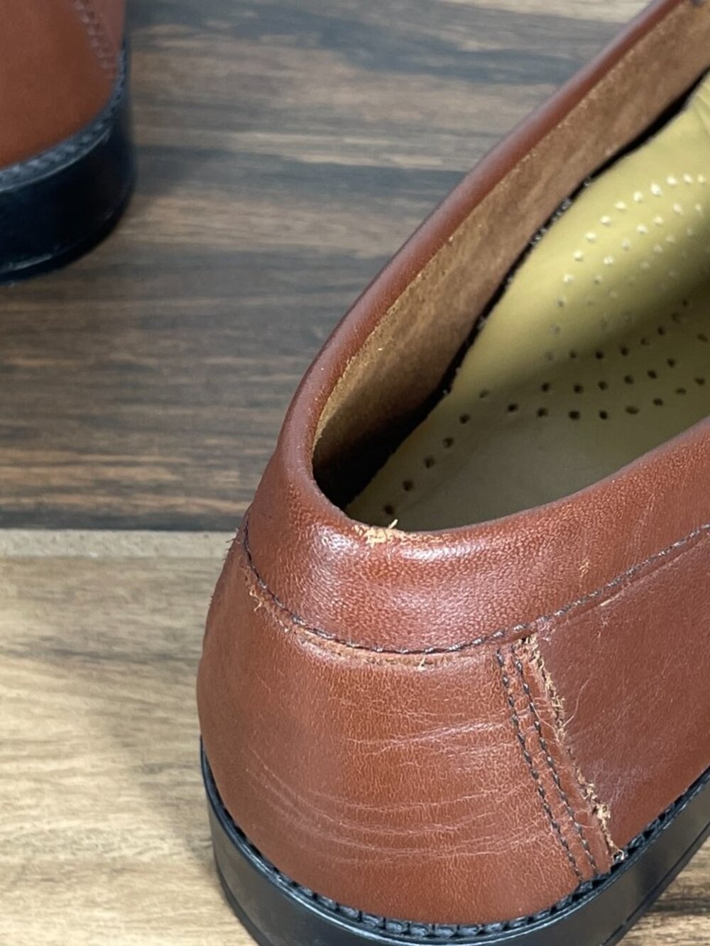 GH Bass Weejuns Kathleen Shoes Womens Size 9 Brown Leather Penny Loafer Flats - Picture 5 of 13